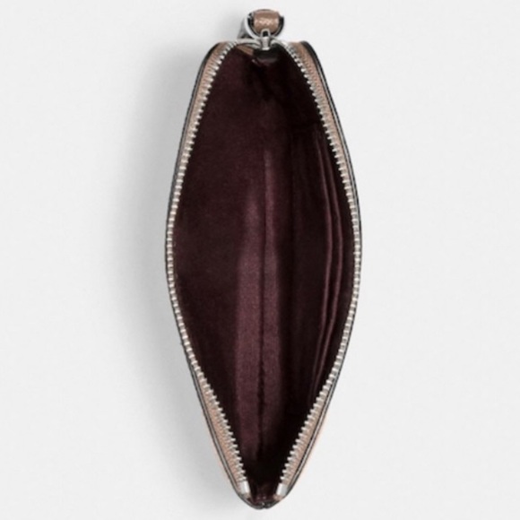 Coach Taupe Corner Zip Wristlet - Picture 2 of 5